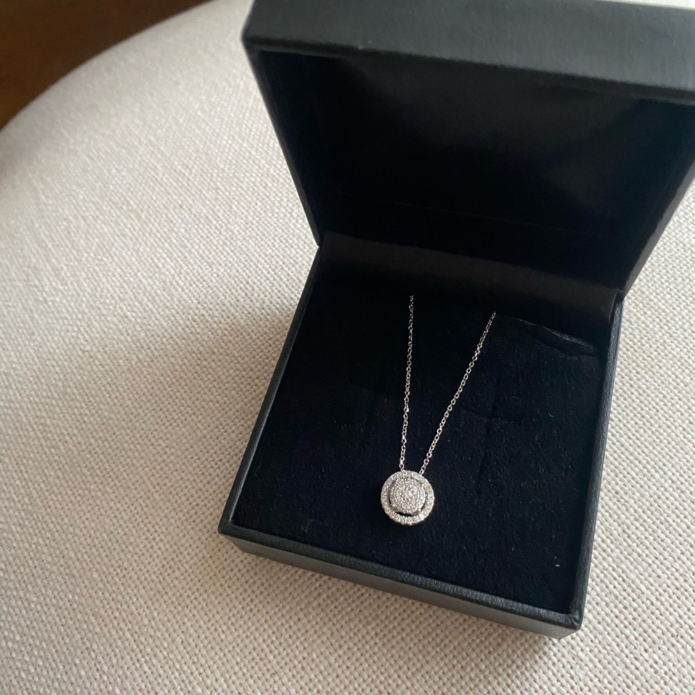 Solitaire Silver Pendant Necklace